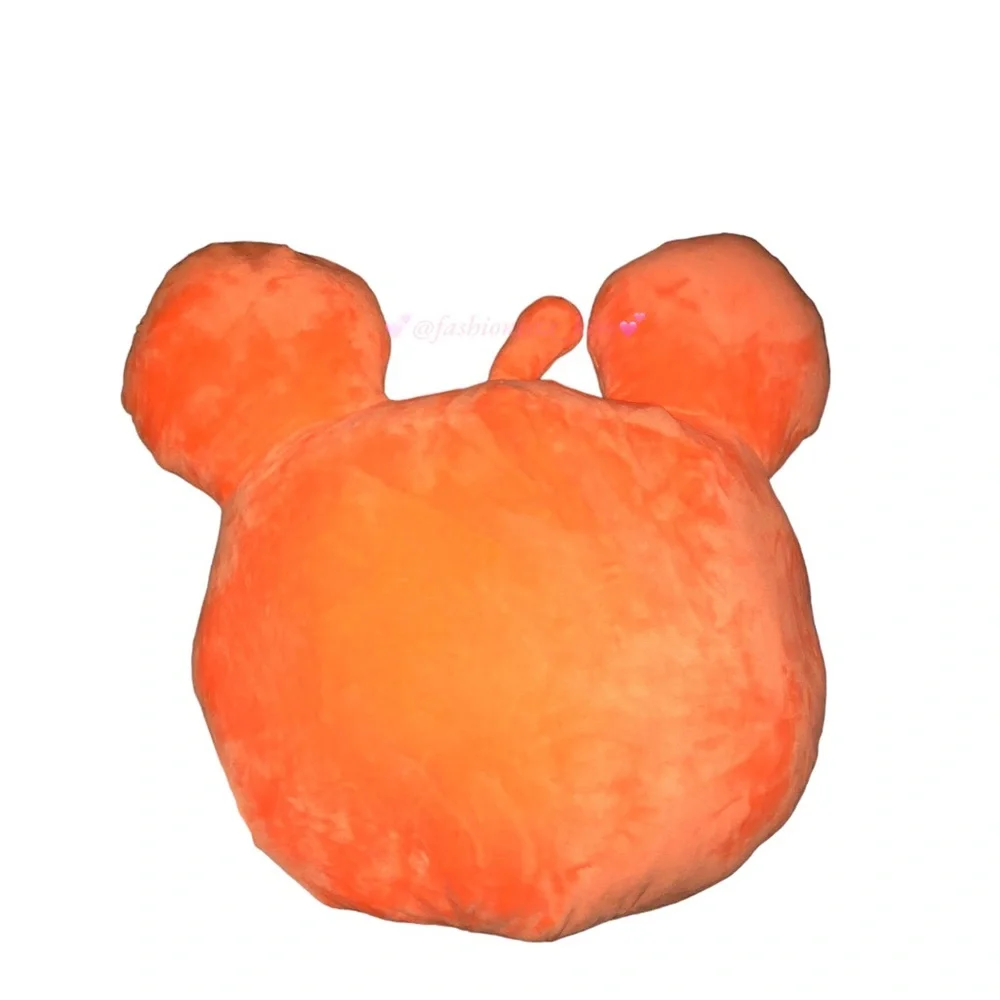 Disney Mickey Mouse head Halloween pillow jack-o-lantern face